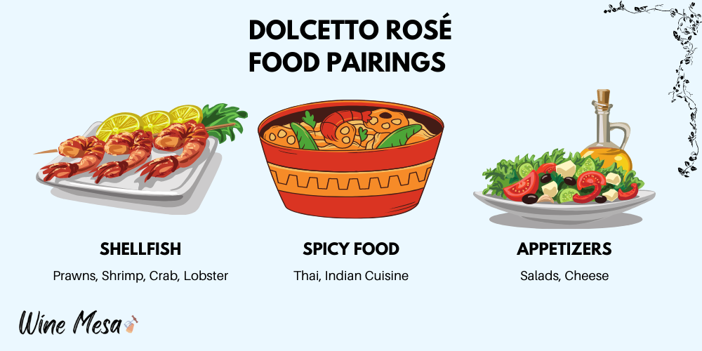 Food Pairings Dolcetto Rosé